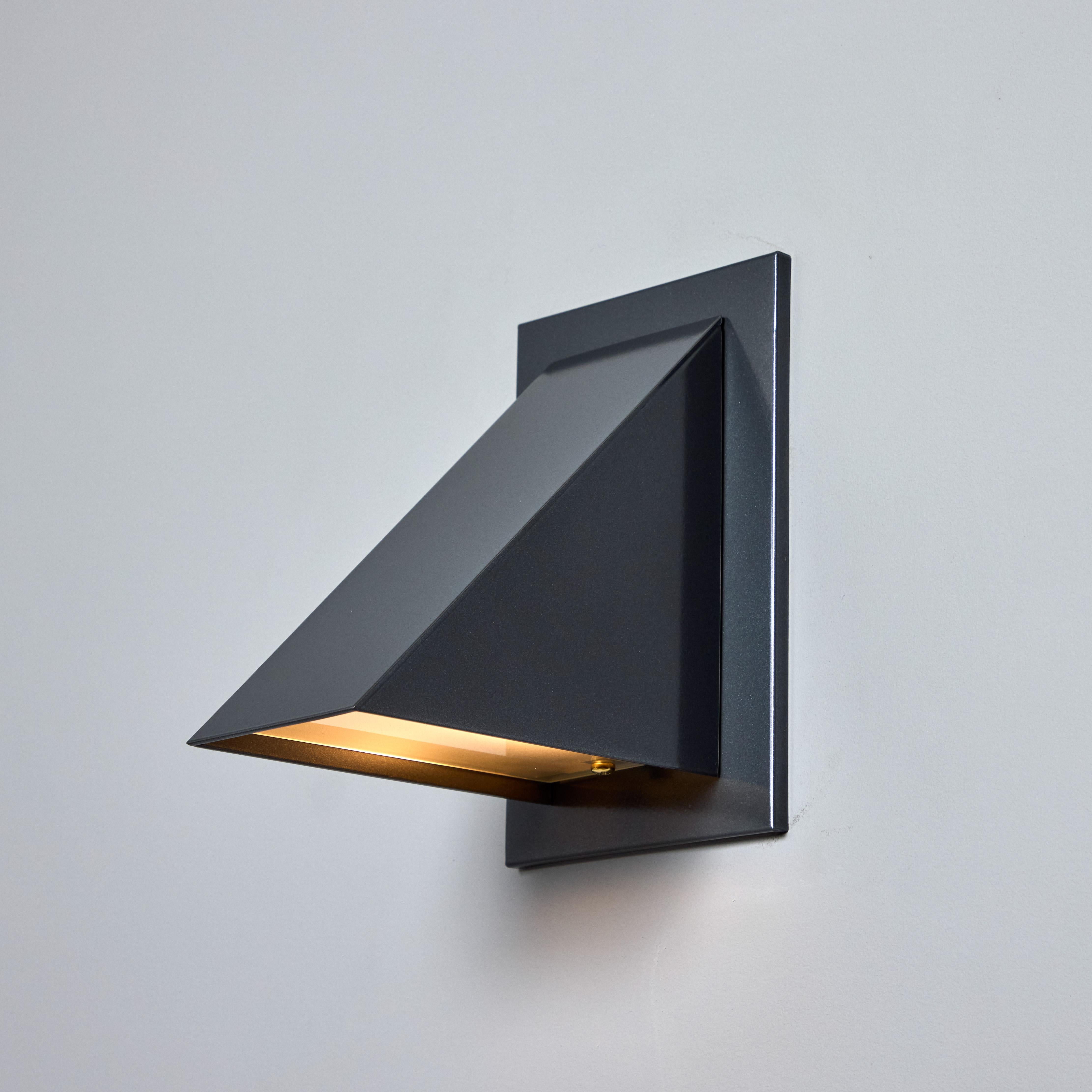 Contemporary Pair of Jonas Bohlin 'Oxid' Wall Lights for Örsjö in Painted Steel For Sale