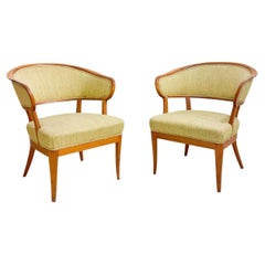 Pair of "Jonas Love" Armchairs by Carl Malmsten, Sweden, Second Half Century