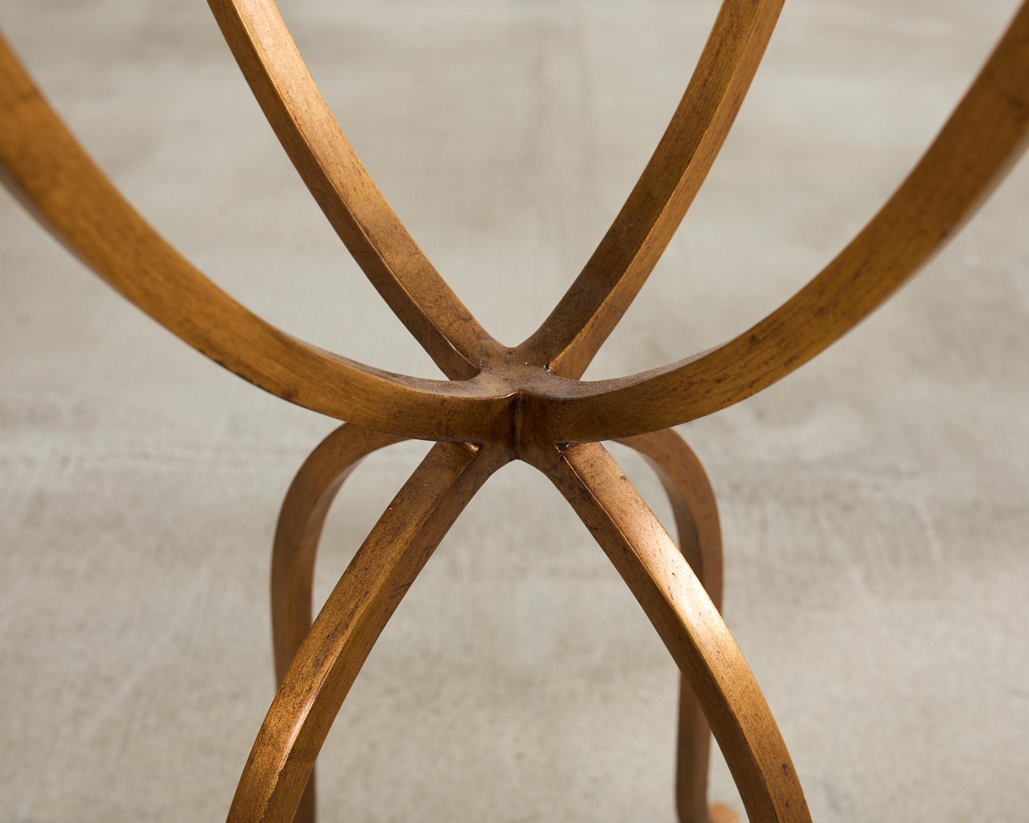 Paire de tables à boire en fer doré de Jonathan Charles en vente 9