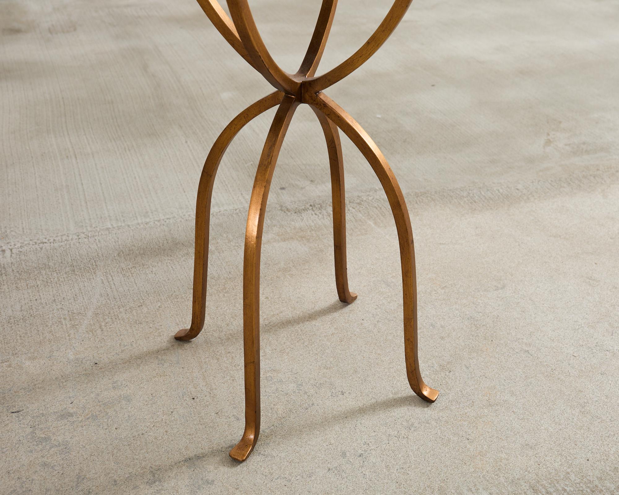 Paire de tables à boire en fer doré de Jonathan Charles en vente 10