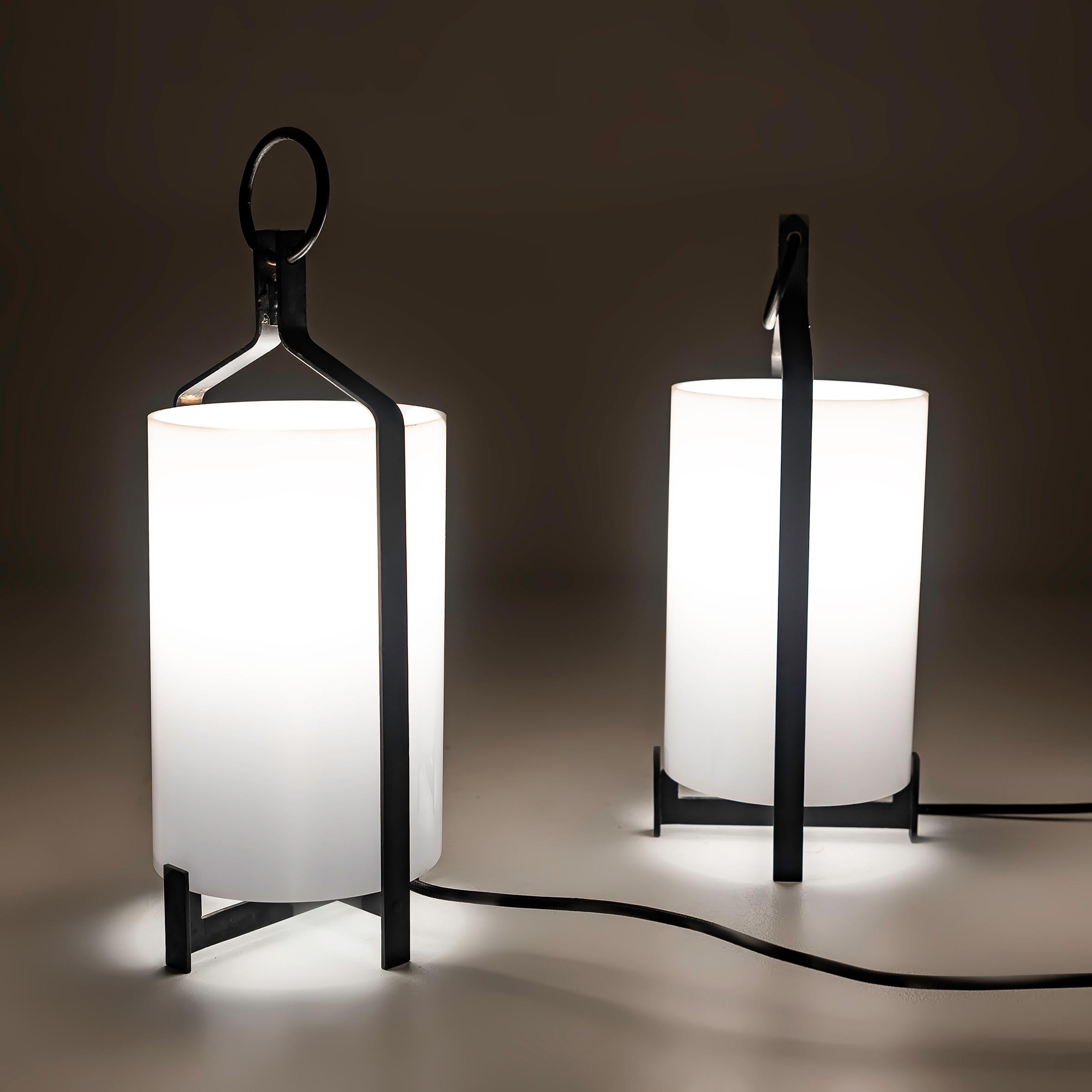 Spanish Pair of Jordi Vilanova i Bosch design table lamps 1960s