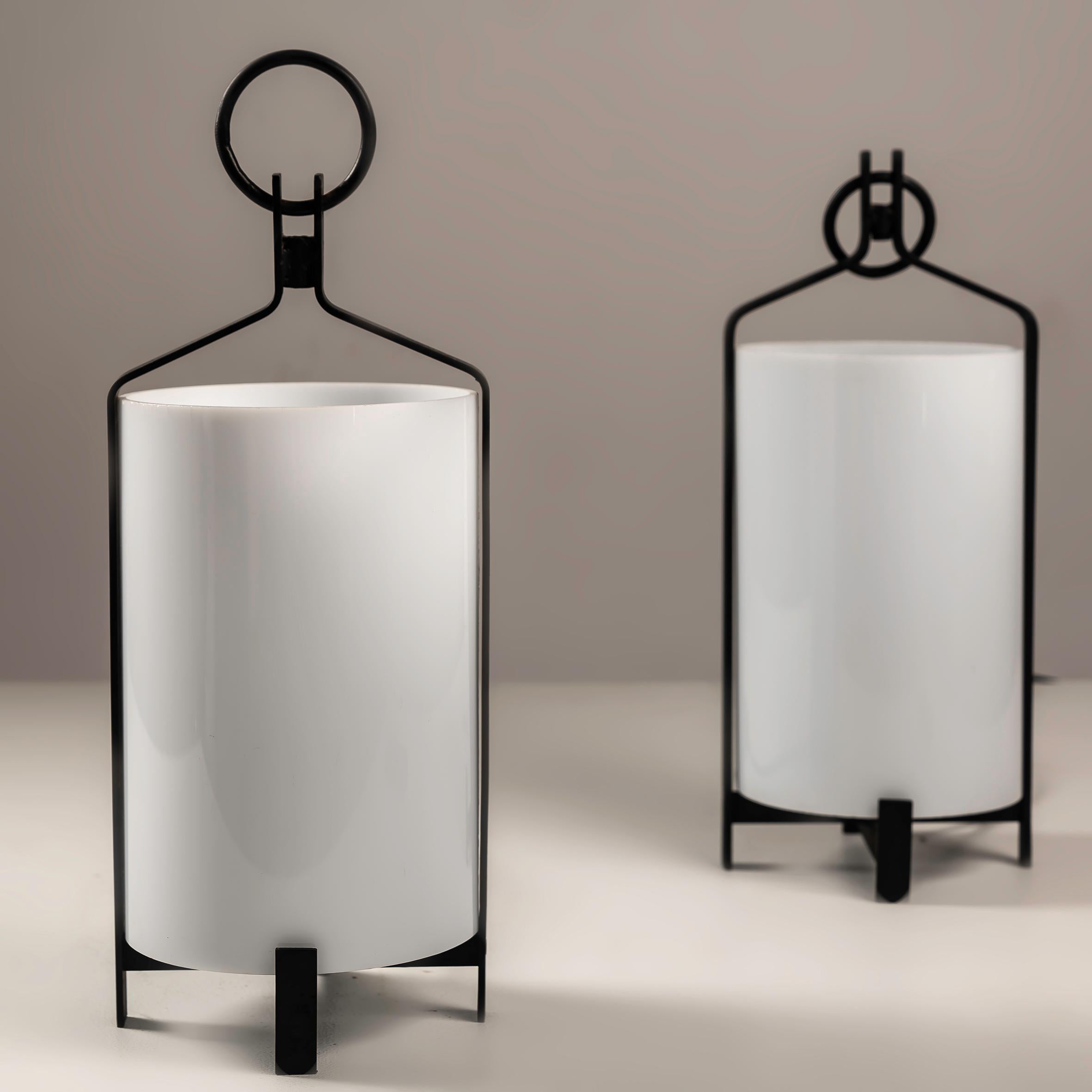 Lacquered Pair of Jordi Vilanova i Bosch design table lamps 1960s