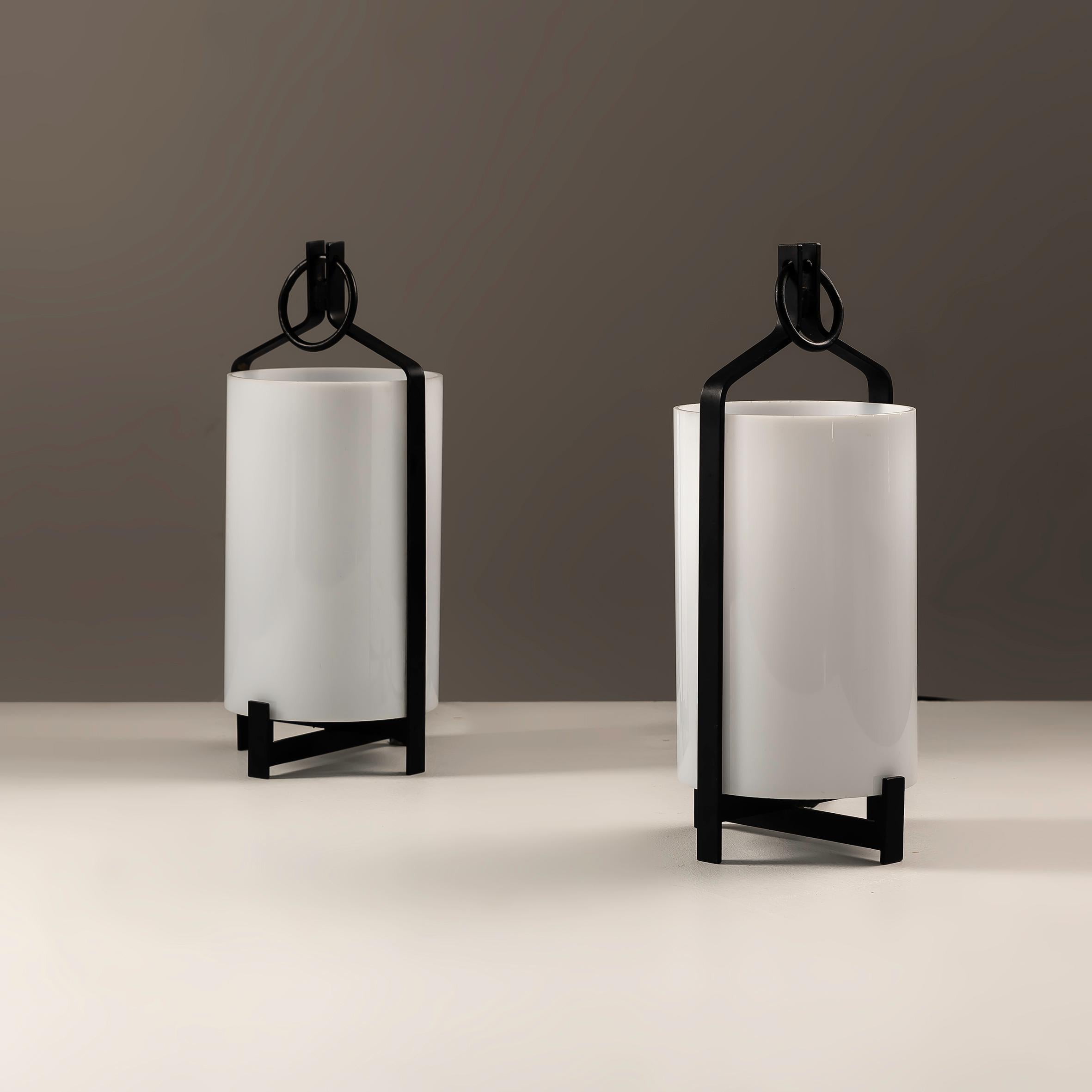 Mid-20th Century Pair of Jordi Vilanova i Bosch design table lamps 1960s
