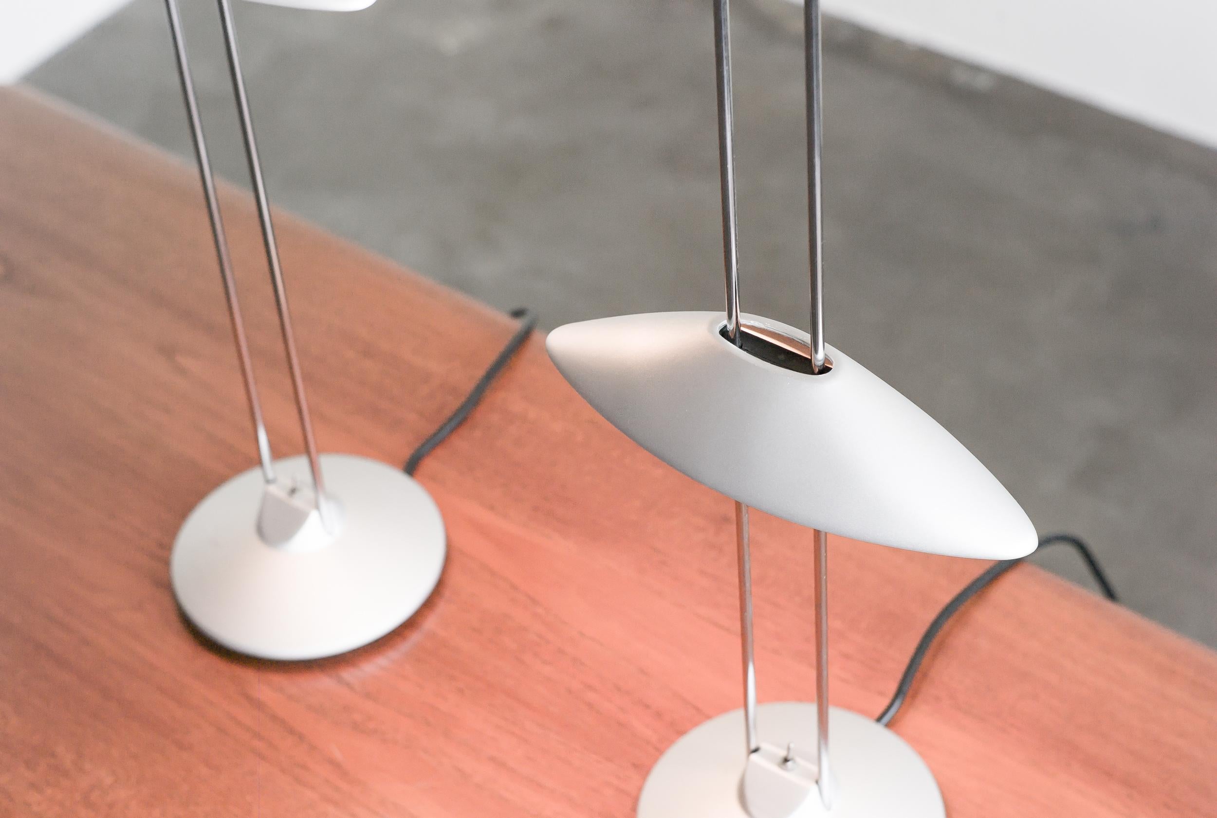 Modern Pair of Jorge Pensi Regina Adjustable Table Lamps