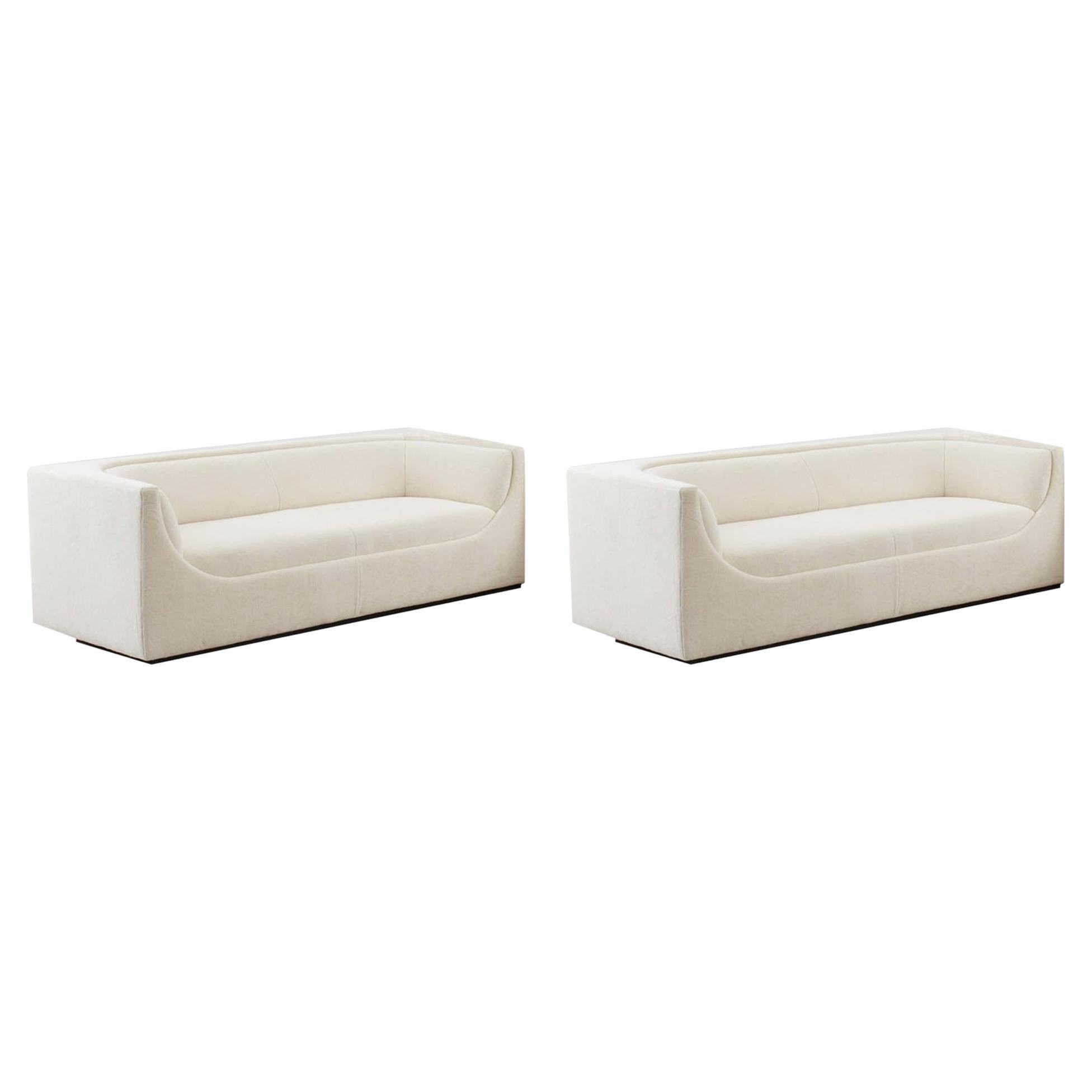 Pair of Jorge Zalzupin Cubo Sofas for L’Atelier Brazil - Brazil, 1970.