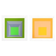 Pair of Josef Albers Lithographs from Formulation and Articulation