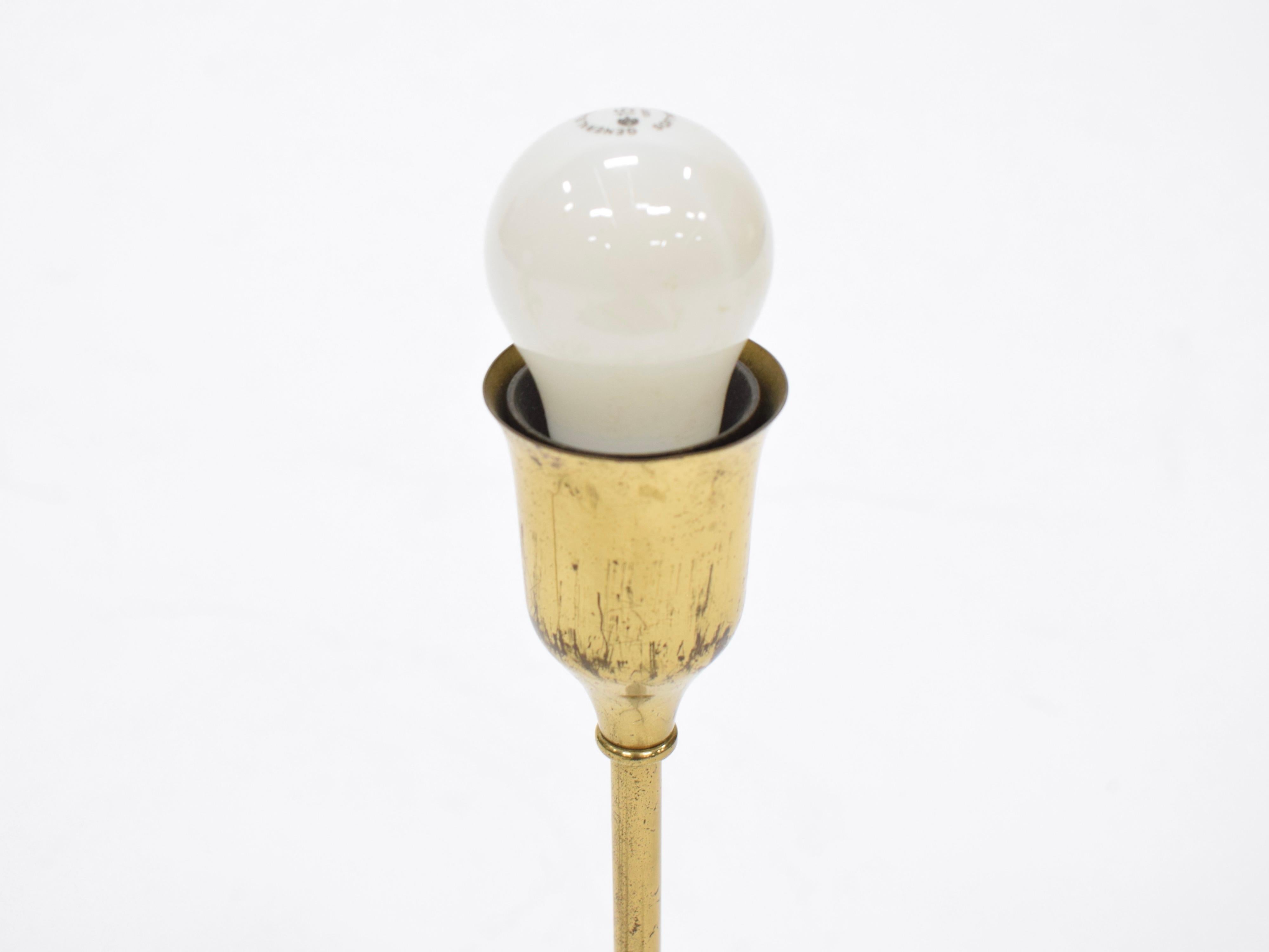 Pareja de lámparas de mesa de latón Josef Frank - Raras Sueco en venta