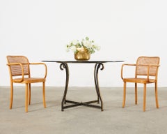Pair of Josef Hoffman for Thonet Prague Bentwood Dining Chairs