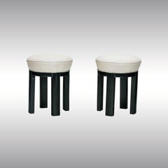 Ein Paar Josef Hoffmann Attr. Hocker