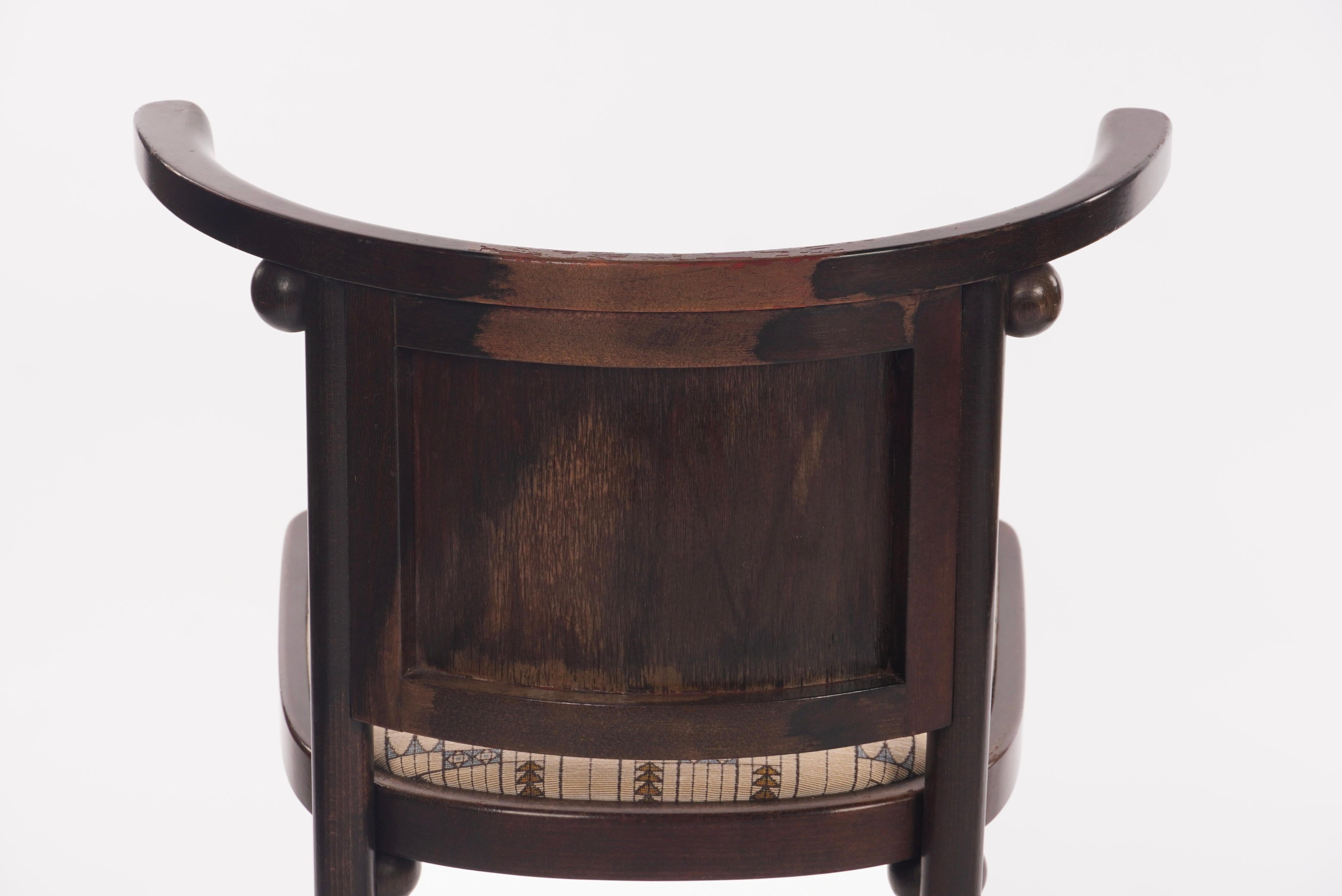 Pair of Josef Hoffmann Fledermaus Side / Dinning Chairs by Wittmann of Austria For Sale 1