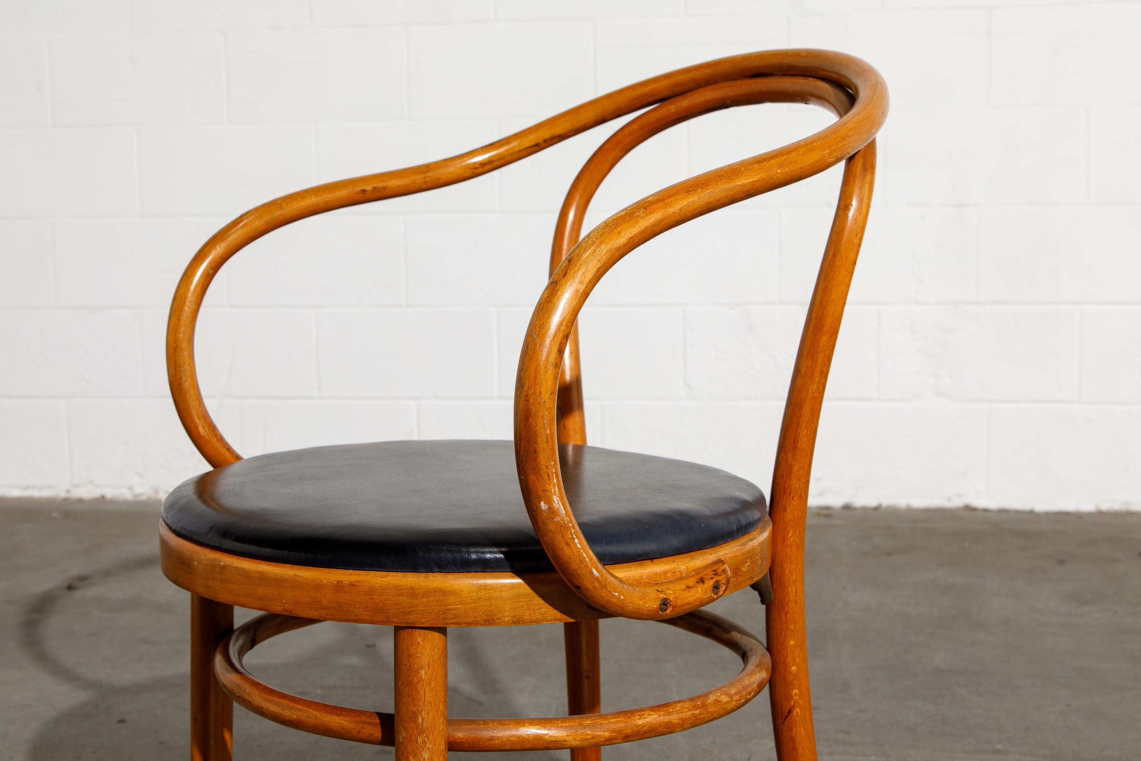 Pair of Josef Hoffmann for Thonet Bentwood Armchairs, Signed 13