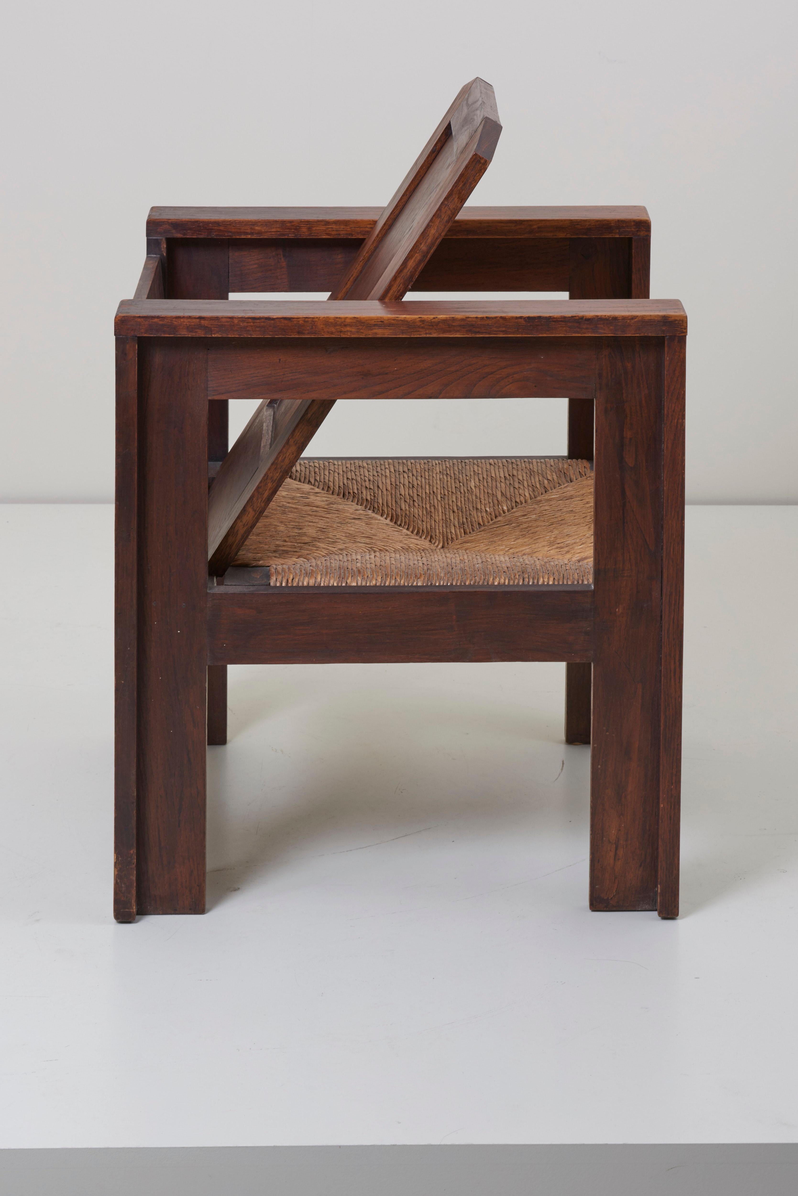 Paire de fauteuils de salon Joseph Savina en chêne, France, années 1940 1