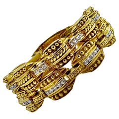 Judith Ripka Bracelets en or jaune 18 carats et diamants