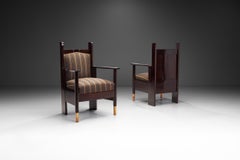 Pair of Jugend Armchairs by Bernhard Häkli, Finland 1910s