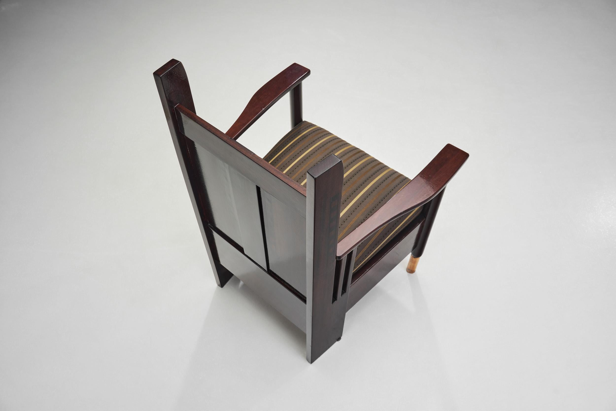Early 20th Century Pair of Jugend Armchairs by Bernhard Häkli, Finland 1910s