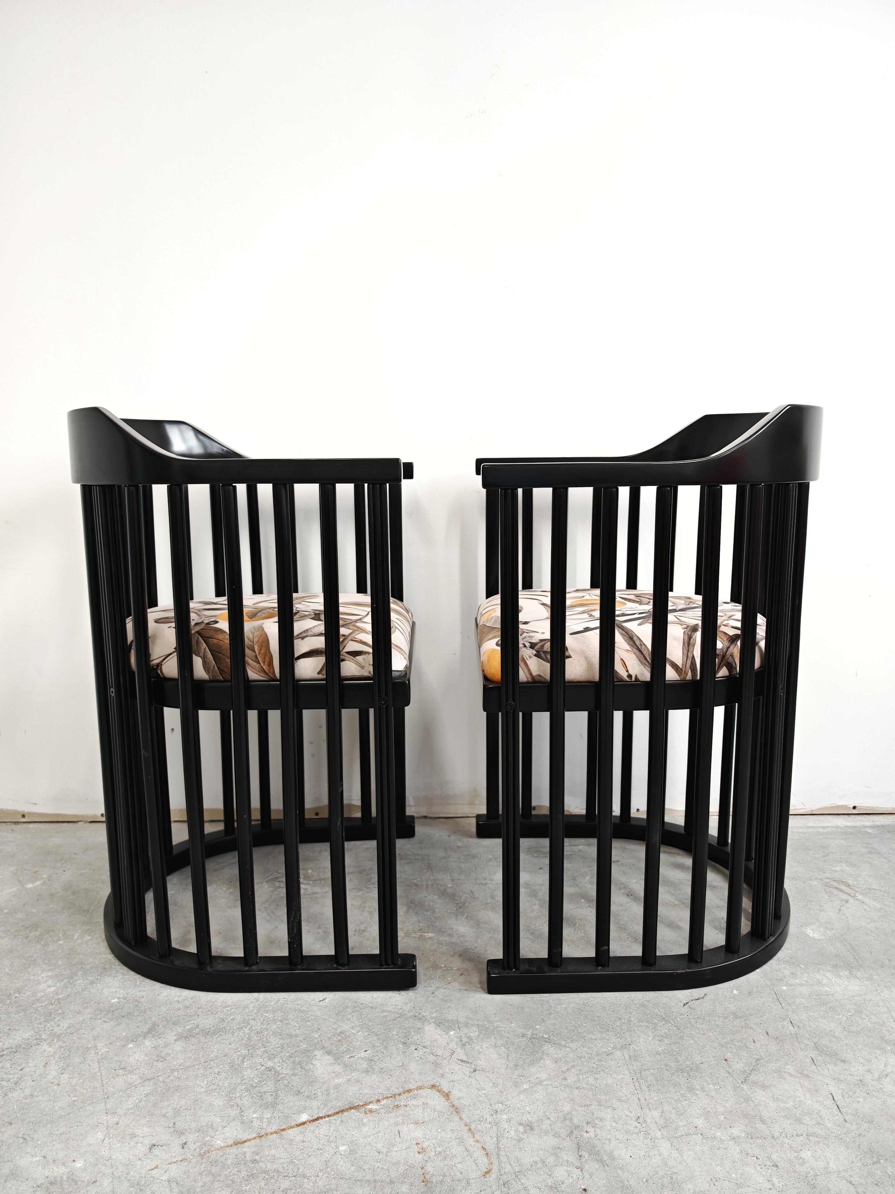 Paire de fauteuils Jugendstil dans le style de Josef Hoffmann, Autriche, années 1910 en vente 9