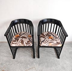 Paire de fauteuils Jugendstil dans le style de Josef Hoffmann, Autriche, années 1910