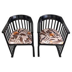 Paire de fauteuils Jugendstil dans le style de Josef Hoffmann, Autriche, années 1910