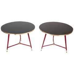 Pair of Jules Leleu Side Tables