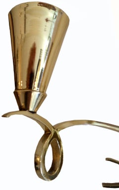 Jules Leleu Style French  Wall Sconces, Wall Lights - Pair, 6 available