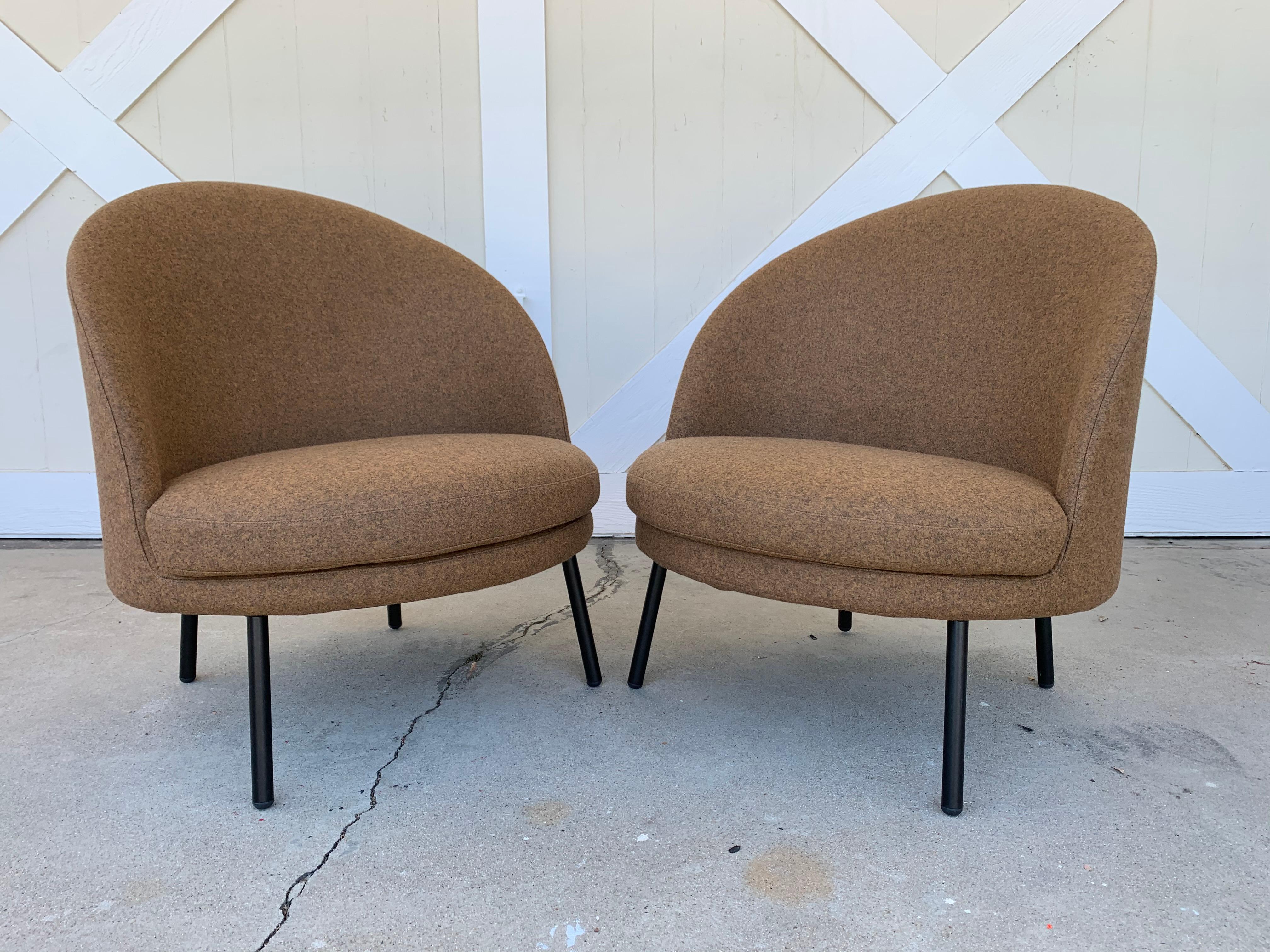 Italian Pair of Jules Slipper Chairs by Claesson Koivisto Rune for Artflex