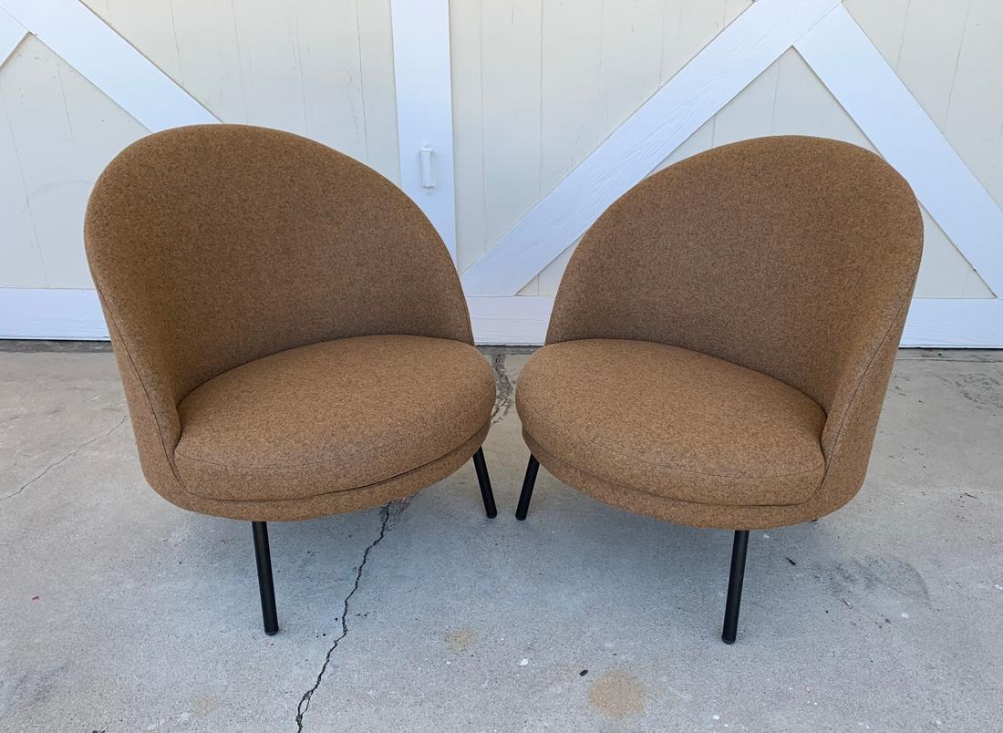 Metal Pair of Jules Slipper Chairs by Claesson Koivisto Rune for Artflex