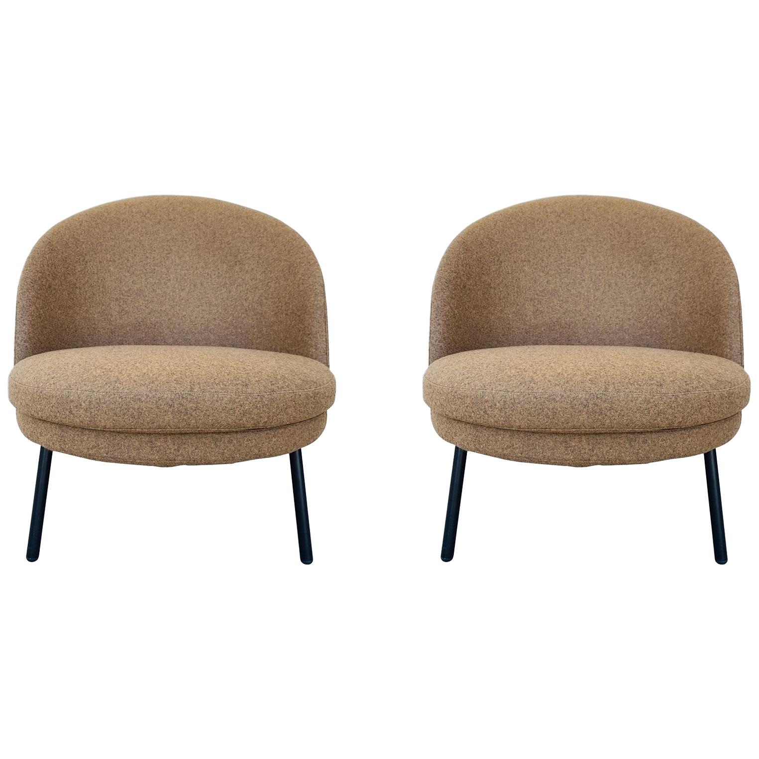 Pair of Jules Slipper Chairs by Claesson Koivisto Rune for Artflex