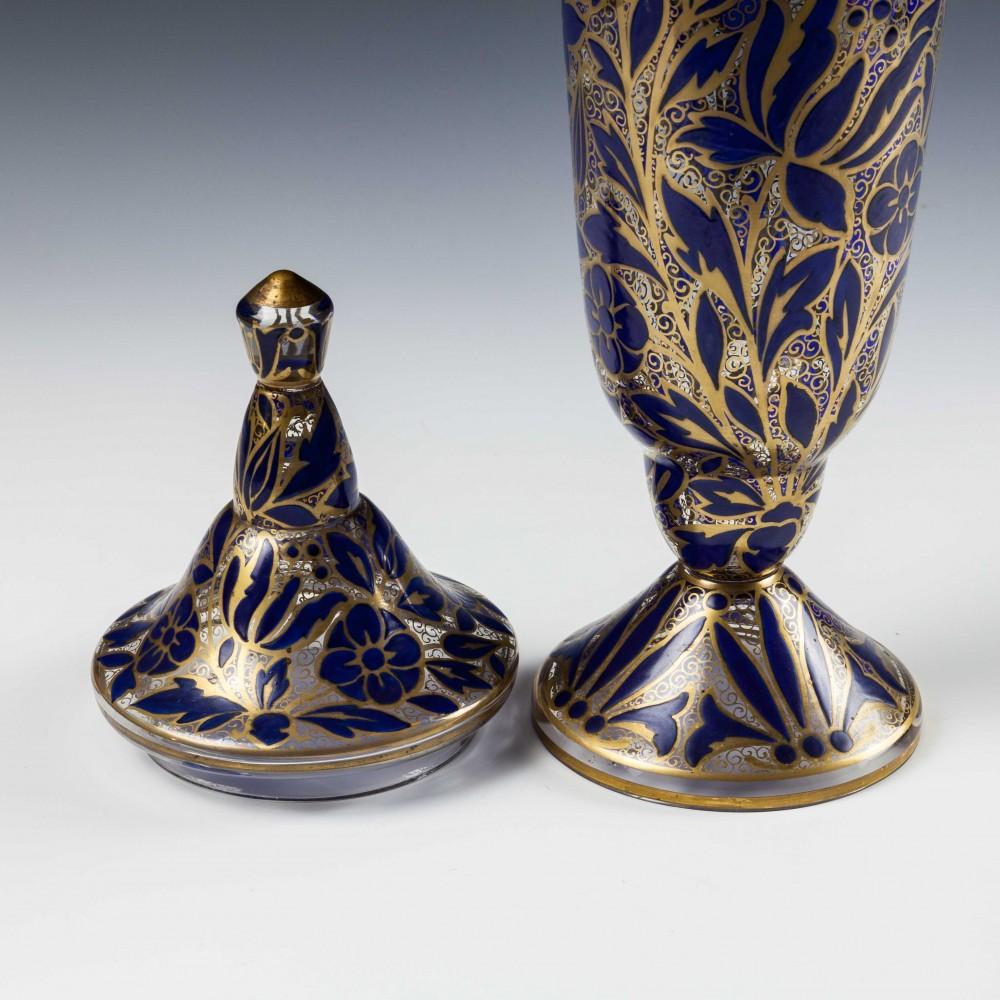 Pair of Julius Muhlhaus & Co Haida Art Nouveau-Secessionist Vases (Wiener Secession) im Angebot
