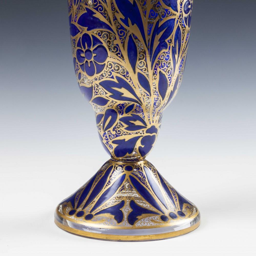 Pair of Julius Muhlhaus & Co Haida Art Nouveau-Secessionist Vases im Zustand „Gut“ im Angebot in Kent, GB
