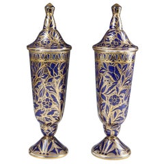Pair of Julius Muhlhaus & Co Haida Art Nouveau-Secessionist Vases