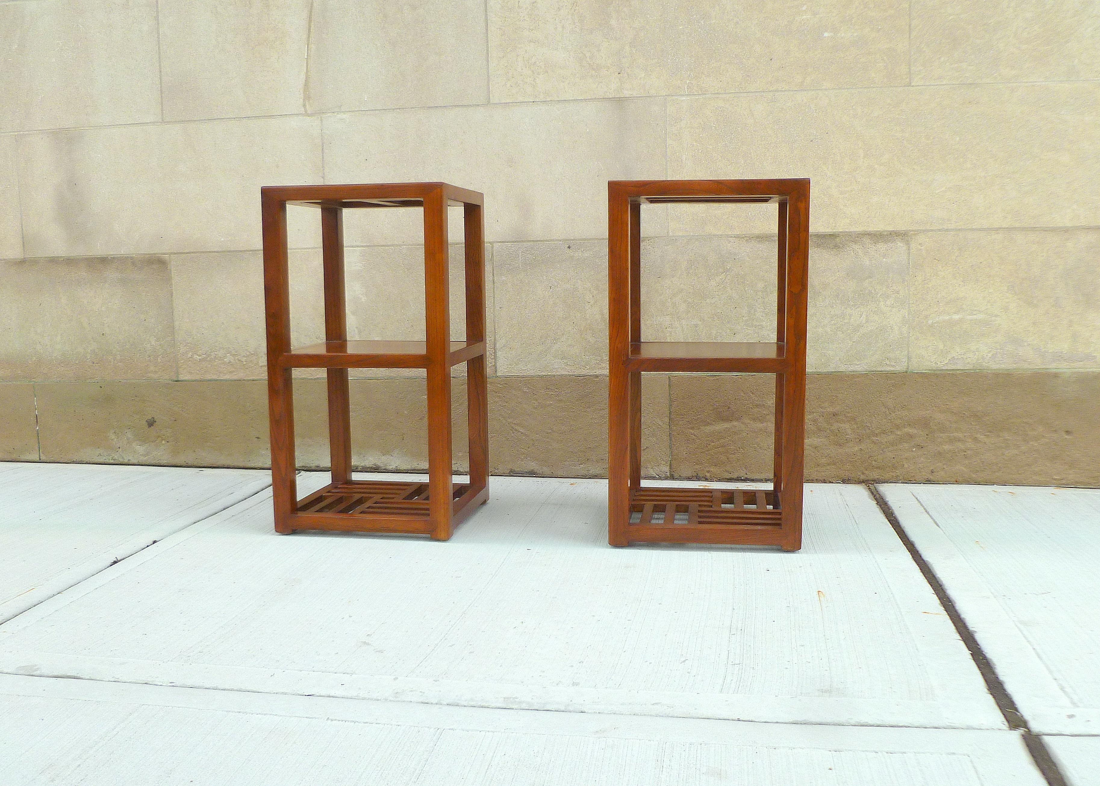 Ming Pair of Jumu End Tables