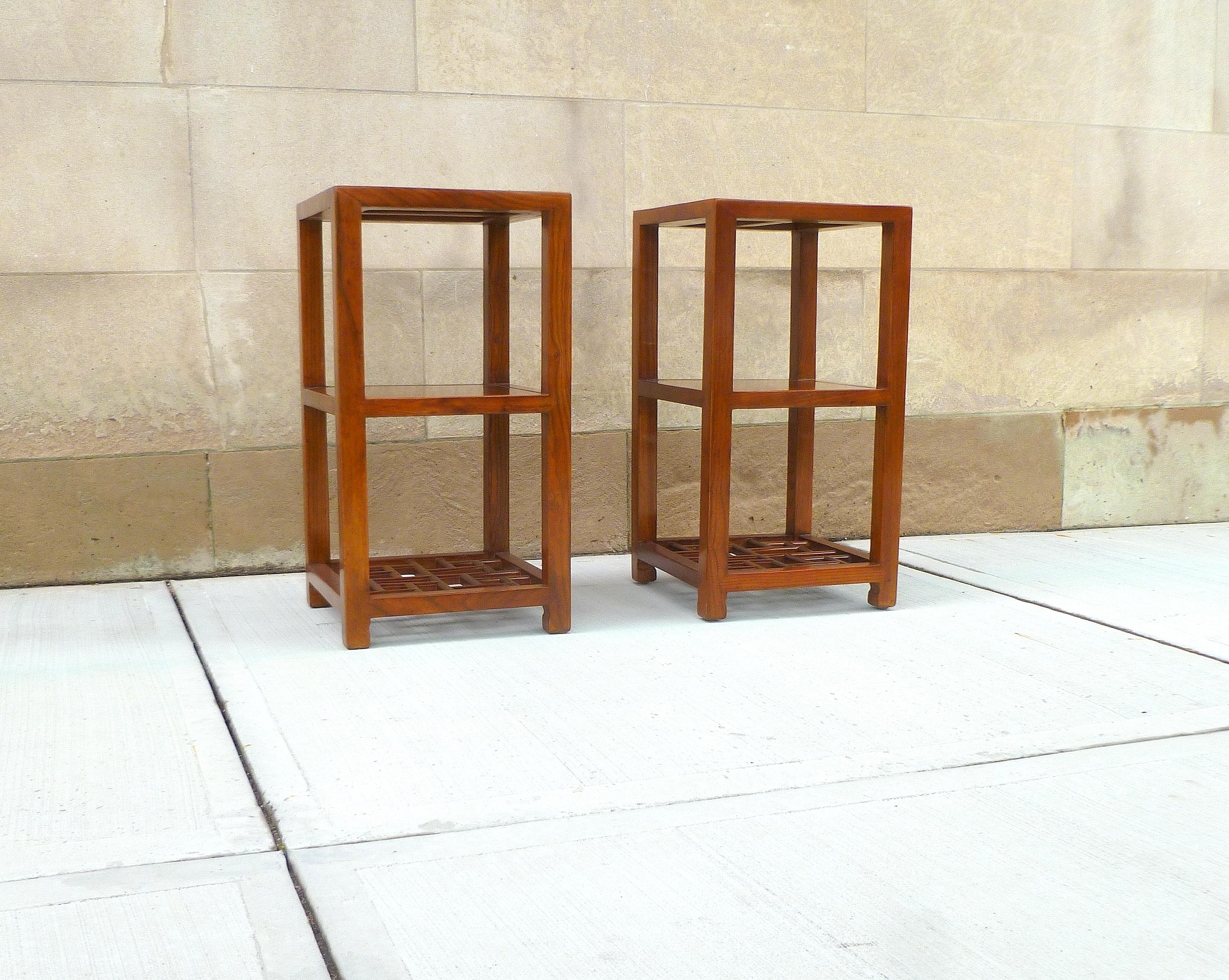 Pair of Jumu End Tables In Excellent Condition In Greenwich, CT