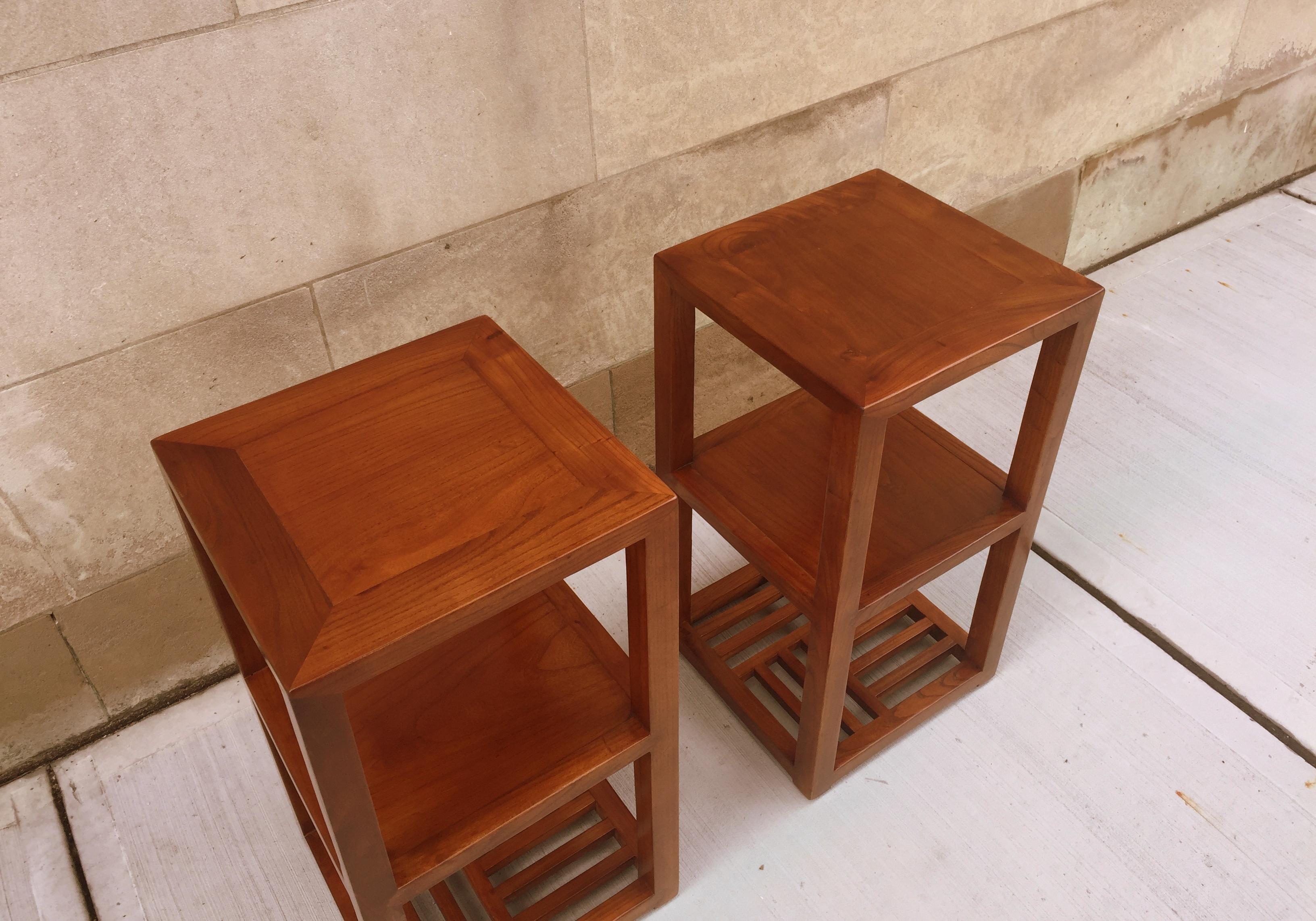 Pair of Jumu End Tables 1