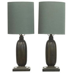 Pair of Just Andersen Table Lamps
