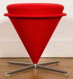 Pair of “K3 Cone 'Foot' Stools, ” by Verner Panton, Model from 1958-1959