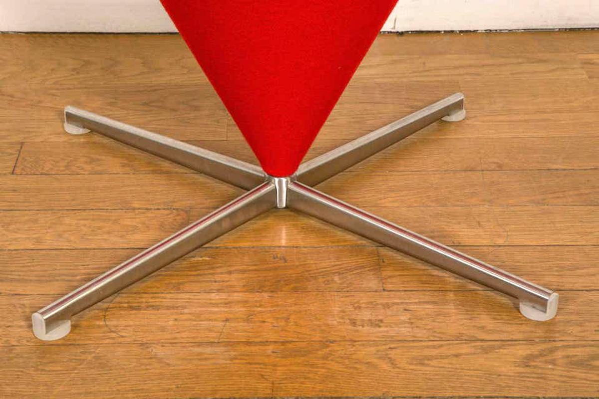 Late 20th Century Pair of “K3 Cone 'Foot' Stools, ” by Verner Panton, Model from 1958-1959 For Sale