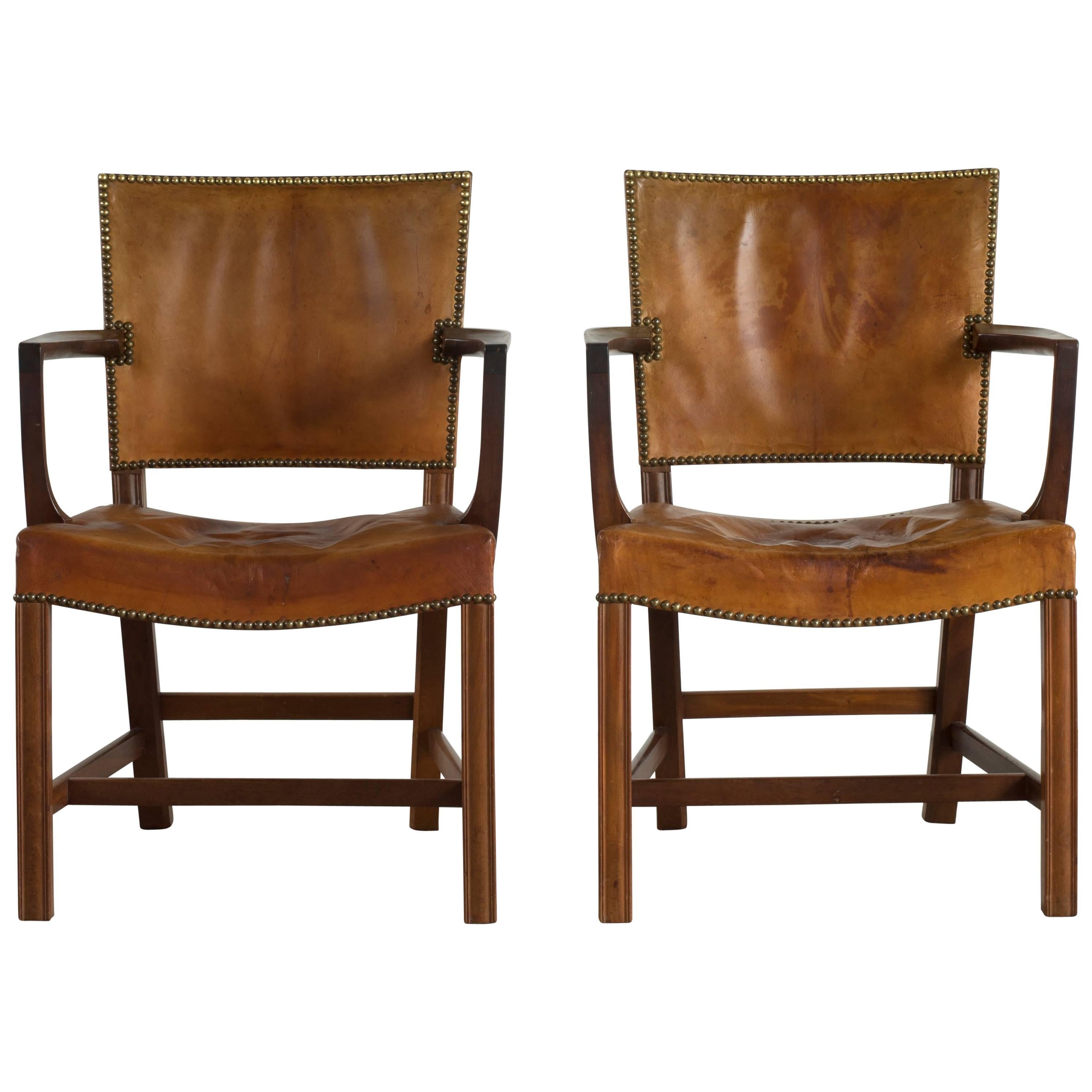 Pair of Kaare Klint Armchairs for Rud. Rasmussen