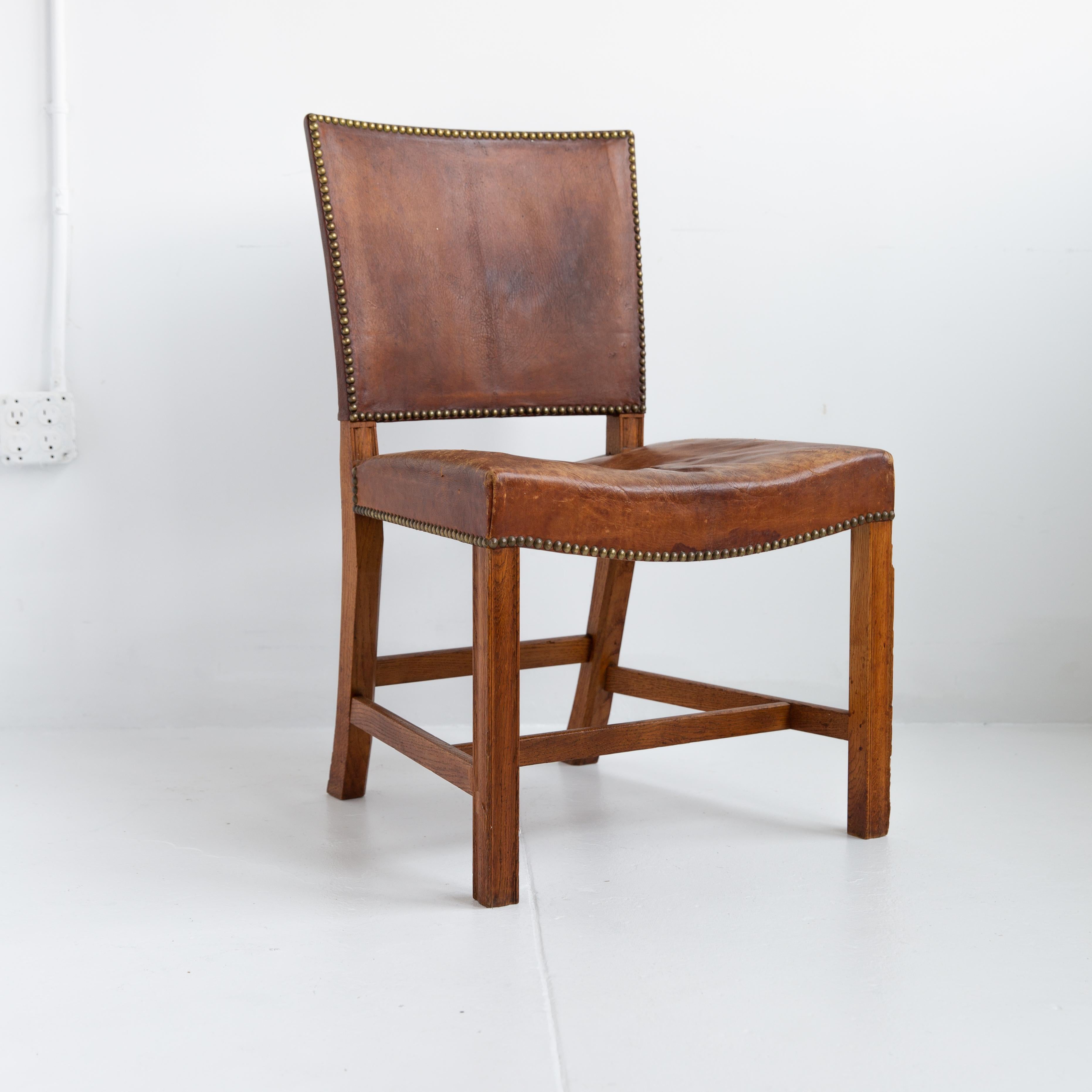 Mid-Century Modern Pair of Kaare Klint Barcelona Model 3758 Chairs, Mid-Century, Scandinavian For Sale