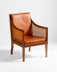 Pair of Kaare Klint Model 4488 Bergere Chair in Mahogany and Rosewood