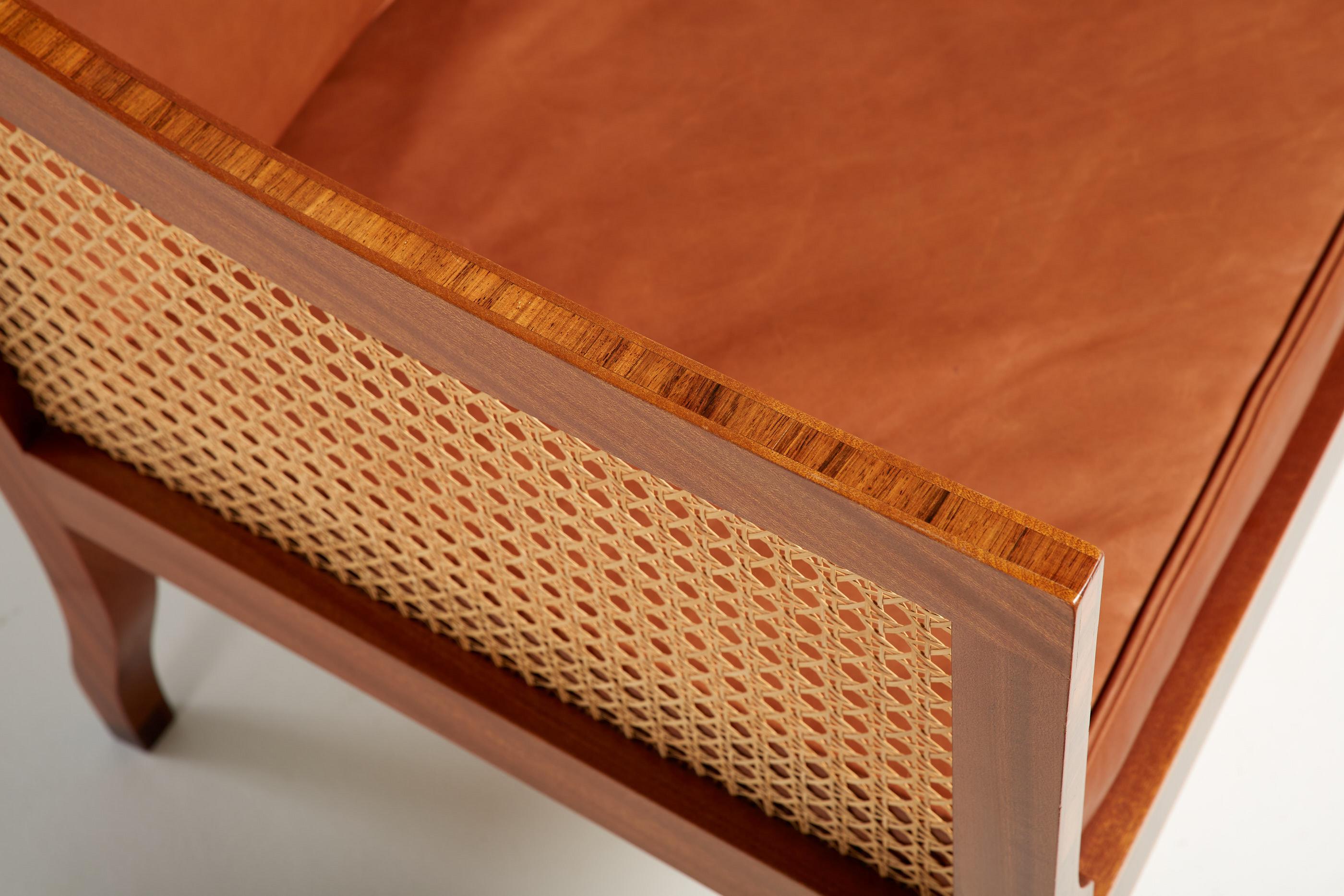 Paire de chaises Bergères Kaare Klint modèle 4488 en acajou et bois de rose en vente 2
