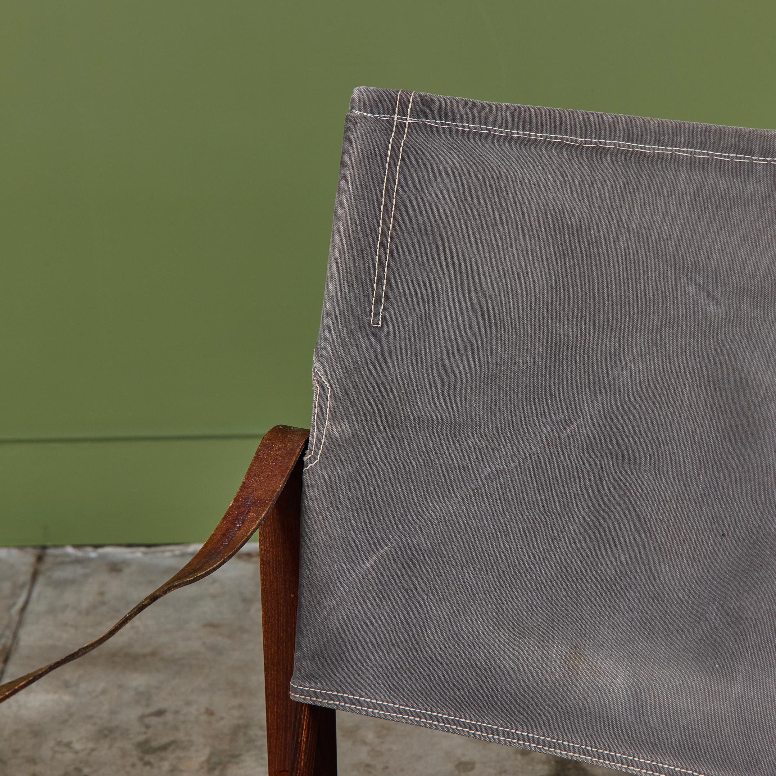 Ein Paar Kaare Klint Safari Lounge Chairs für Rud Rasmussen im Angebot 5