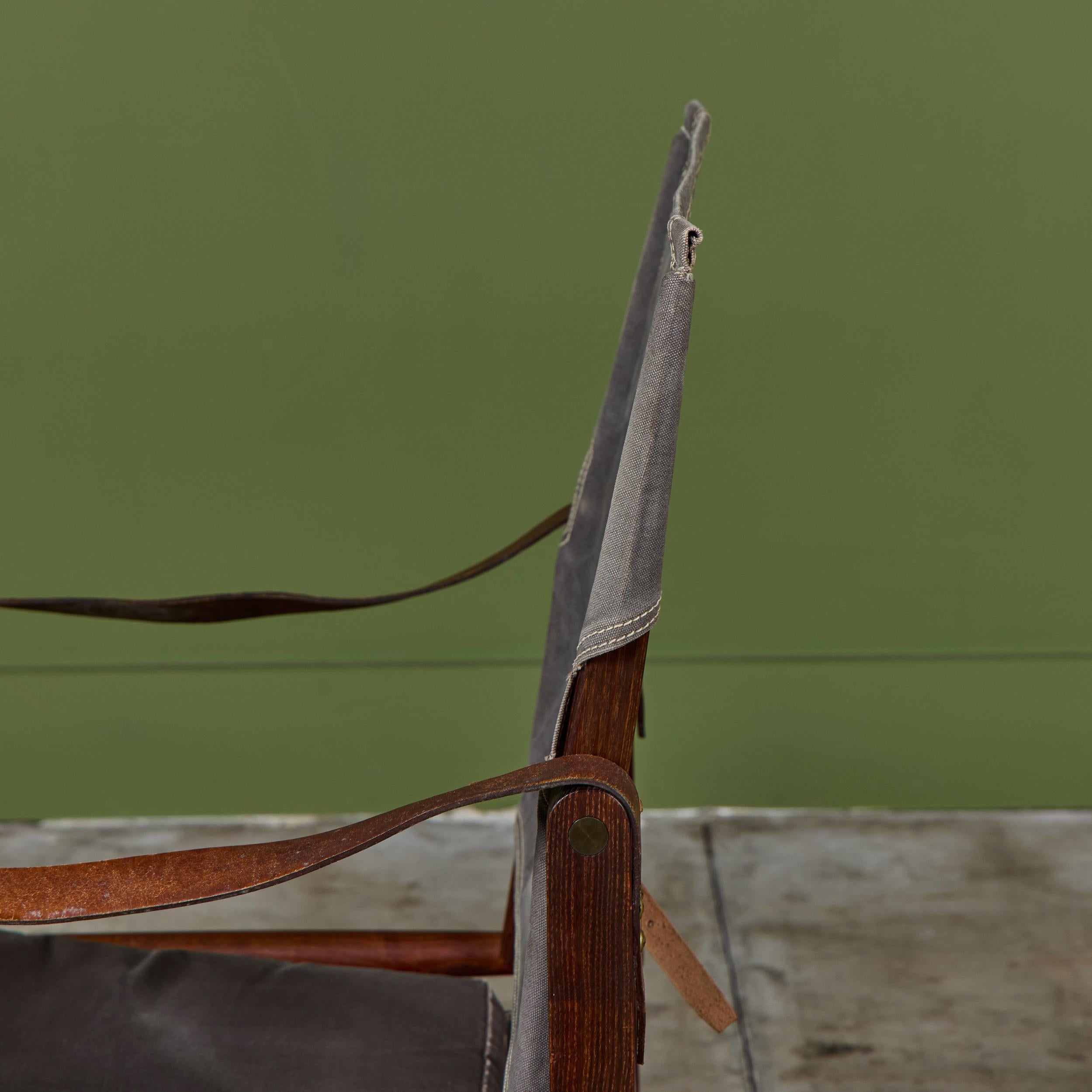 Ein Paar Kaare Klint Safari Lounge Chairs für Rud Rasmussen im Angebot 11