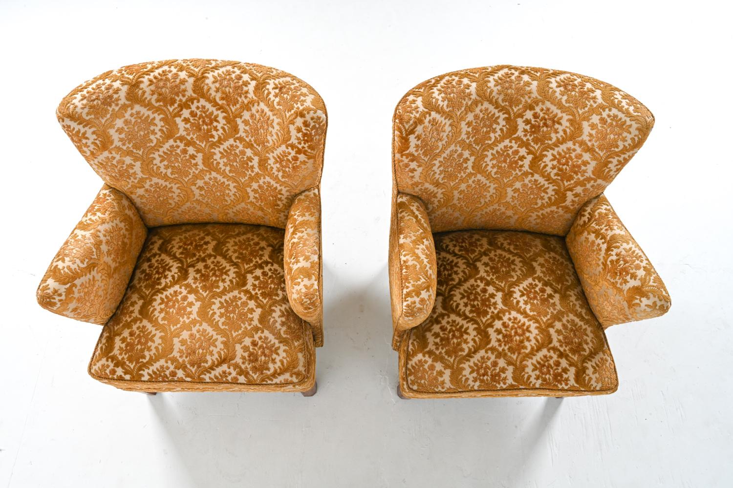 Pair of Kaare Klint Style Easy Chairs  For Sale 1