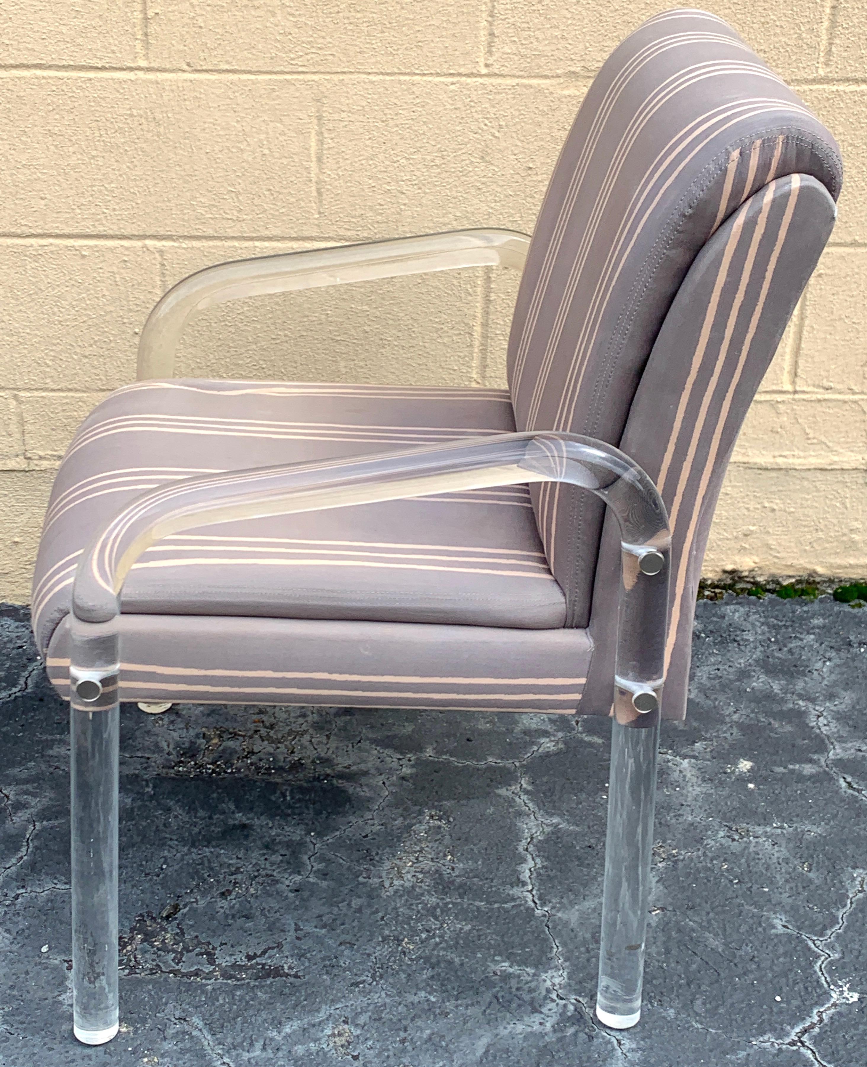 20th Century Pair of Kagan/Preview  Lucite Club Chairs For Sale