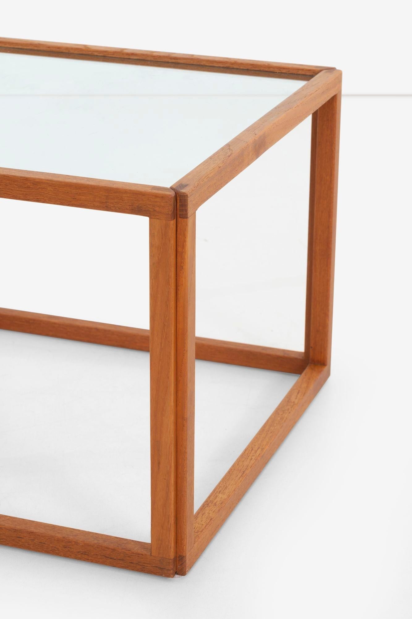 Mid-20th Century Pair of Kai Kristiansen Cube Tables For Sale