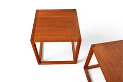 Pair of Kai Kristiansen for Aksel Kjaersgaard Side Tables in Teak