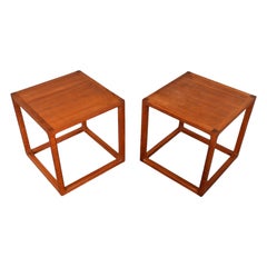 Pair of Kai Kristiansen for Aksel Kjaersgaard Side Tables in Teak