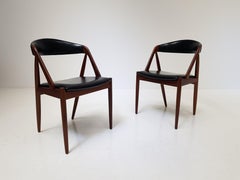 Pair of Kai Kristiansen Model 31 Teak 'a' Frame Chair for Schou Andersen, 1960s