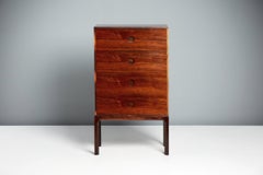 Pair of Kai Kristiansen Model 385 Tallboy Chests, Rosewood