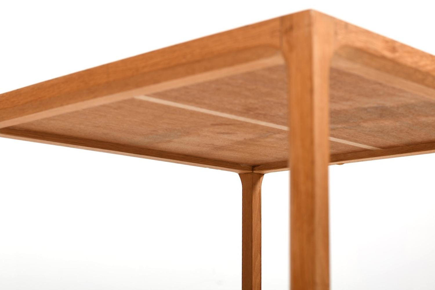 Pair of Kai Kristiansen Oak Cube Tables Denmark 1960s 5